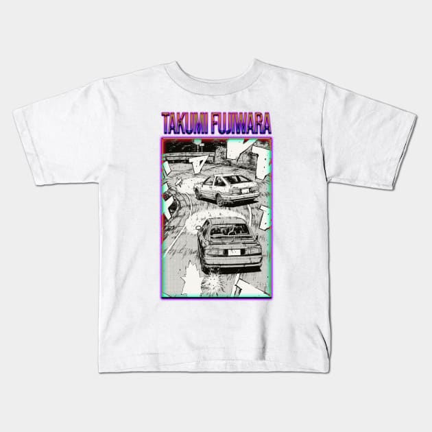 Takumi Fujiwara Kids T-Shirt by gtr